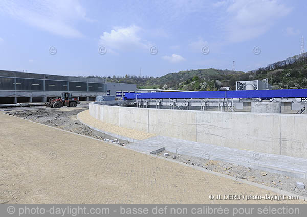 Station d'puration de Sclessin en construction